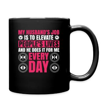 Aufzugsmechaniker-design Für Eine - Full Colour Mug - black - Right