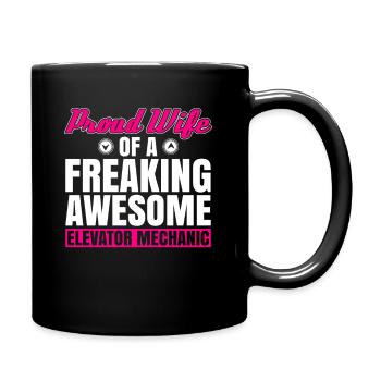 Aufzugsmechaniker-design Für Eine - Full Colour Mug - black - Right