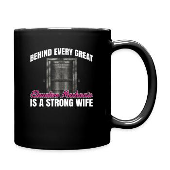 Aufzugsmechaniker-design Für Eine - Full Colour Mug - black - Right