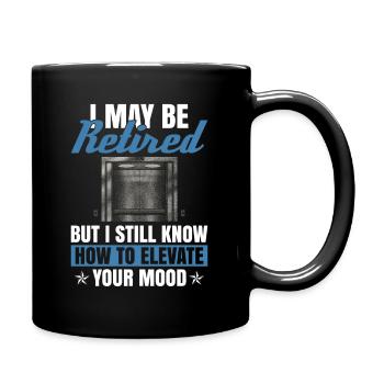 Pensioniertes Aufzugstechniker-design Für Einen - Full Colour Mug - black - Right
