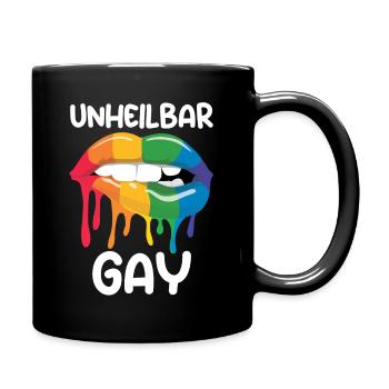 Schullehrerin Lehrerin - Tasse einfarbig - Schwarz - Rechts