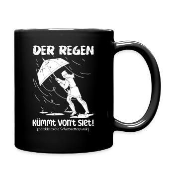 Schietwetter - Tasse einfarbig - Schwarz - Rechts