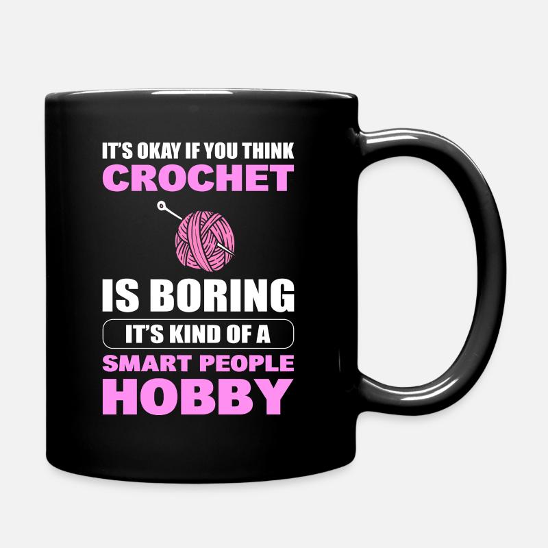 Häkeln Hobby Häkeln - Tasse einfarbig - Schwarz