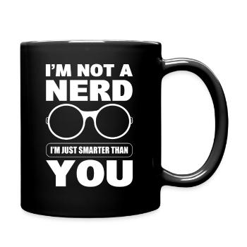 Je ne suis pas un lecteur de livres nerd - Mug uni - noir - Droite
