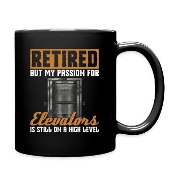 Pensioniertes Aufzugsmechaniker-design Für Einen - Mug uni - noir - Droite