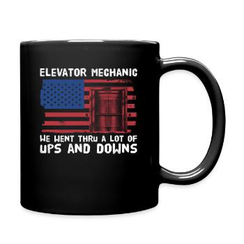 Aufzugsmechaniker-design Für Einen - Full Colour Mug - black - Right
