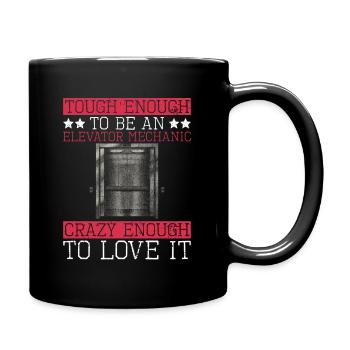 Aufzugsmechaniker-design Für Einen - Full Colour Mug - black - Right