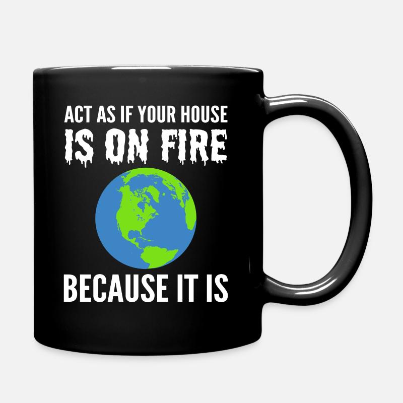 The Global Warming Eco-Activist - Full Colour Mug - black