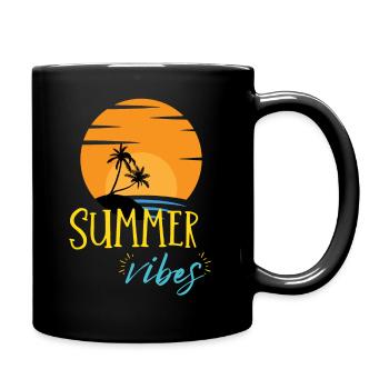 Summer vibes - Full Colour Mug - black - Right