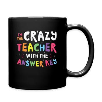 Test Day Teacher Testing Day School Staar Test - Full Colour Mug - black - Right