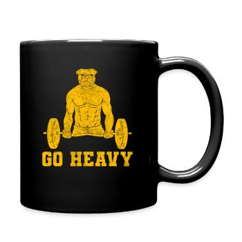 Gymnase d’haltérophilie pour chien - Mug uni - noir - Droite