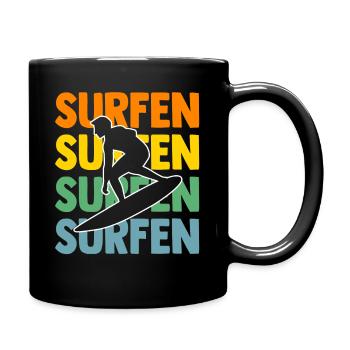 Schullehrerin Lehrerin - Tasse einfarbig - Schwarz - Rechts