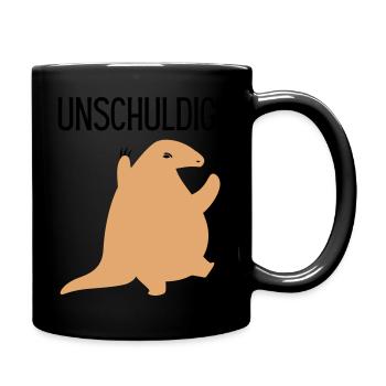 Unschuldiges Pangolin - Tasse einfarbig - Schwarz - Rechts