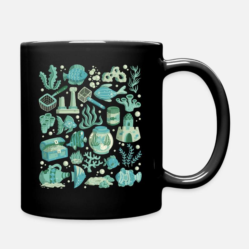 Aquarium - Tasse einfarbig - Schwarz