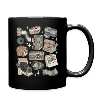 Analogue cameras - Full Colour Mug - black - Right
