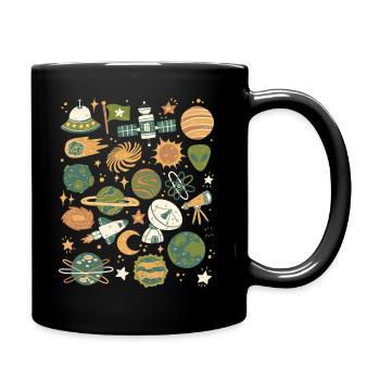 Astronomie, Espace, Univers, Espace, Planètes - Mug uni - noir - Droite