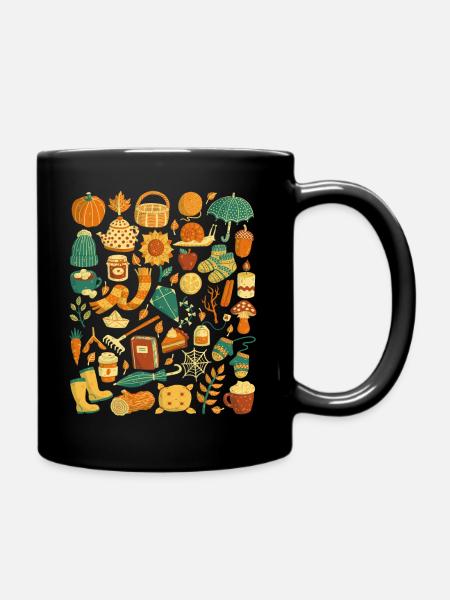 Autumn - Full Colour Mug - black