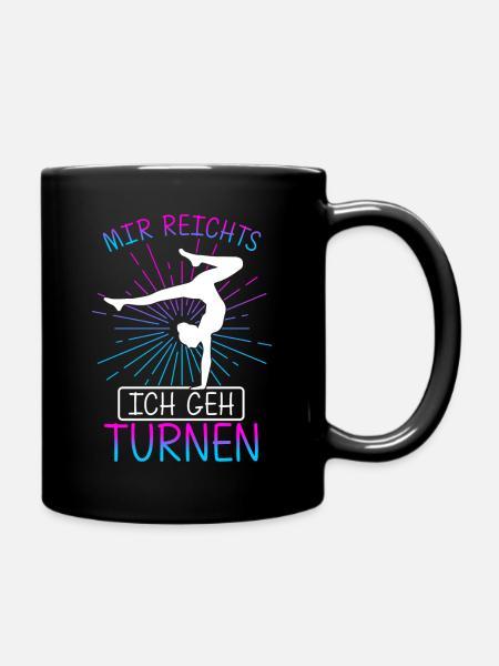 Turnen Turntrainer Sportverein Sport Handstand Gym - Tasse einfarbig - Schwarz