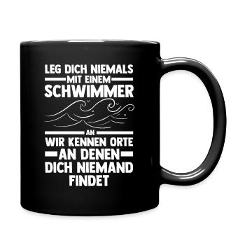 Schullehrerin Lehrerin - Tasse einfarbig - Schwarz - Rechts