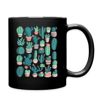 Cacti - Full Colour Mug - black - Right