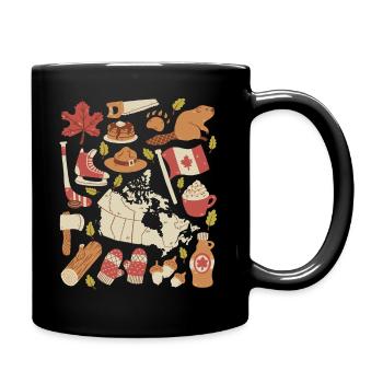 Canada - Full Colour Mug - black - Right