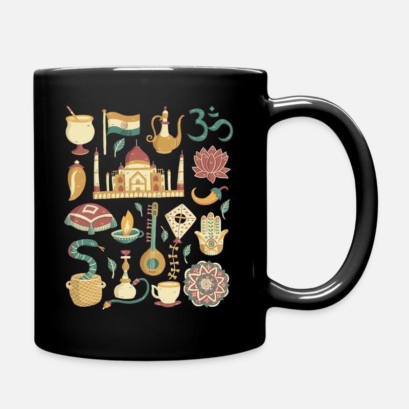 Inde - Mug uni - noir