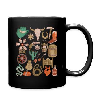 Wild West - Full Colour Mug - black - Right