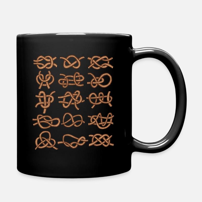 Seemannsknoten - Tasse einfarbig - Schwarz