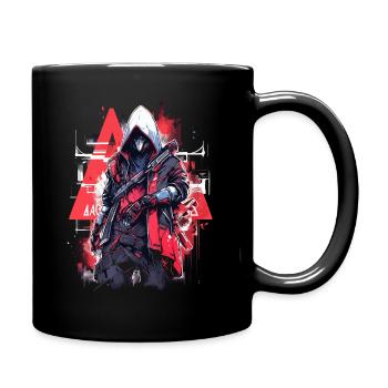 Epic Gamer Cyber Assassin Punk Street Art - Full Colour Mug - black - Right