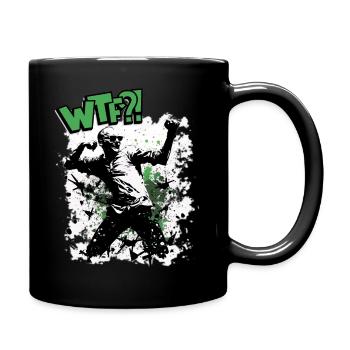 WTF Abbreviation Cool Saying Abitur School - Full Colour Mug - black - Right