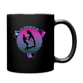 Hydrofoil Wingfoil Synthwave Foil Wing Wingfoiling - Mug uni - noir - Droite
