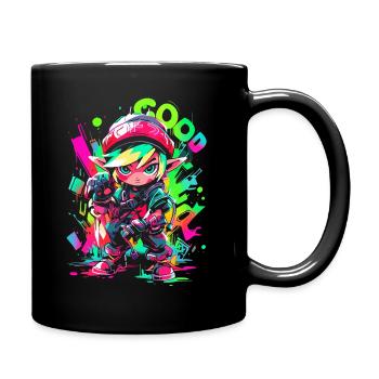 Cool Gaming Design Legendary Forest Boy Graffiti - Full Colour Mug - black - Right