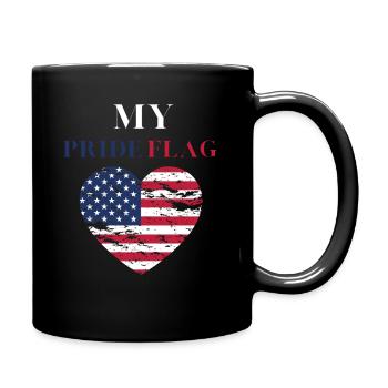 Ceci est mon drapeau de fierté usa américain 4th of July - Mug uni - noir - Droite