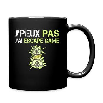 J'Peux Pas J'ai Escape Room Cadeau Humour Jeu Room - Mug uni - noir - Droite