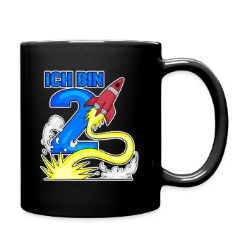 2 Birthday Boy Astronaut Rocket - deux ans - Mug uni - noir - Droite