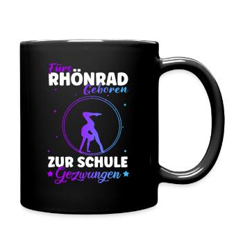 Turnen Rhönrad Gymnsatik Turntrainer Sportverein T - Tasse einfarbig - Schwarz - Rechts