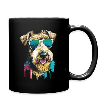 Lunettes de soleil Airedale Terrier Welsh Terrier - Mug uni - noir - Droite