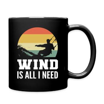 Kitesurf & Kitesurf Kitesurfers - Mug uni - noir - Droite
