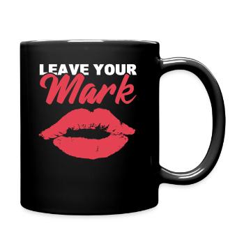 Laissez votre marque Maquilleuse - Mug uni - noir - Droite