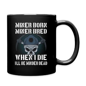 Fier mineur - Mug uni - noir - Droite