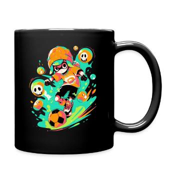 Street Art Gaming Adventure: Cartoon Soccer Player - Mug uni - noir - Droite