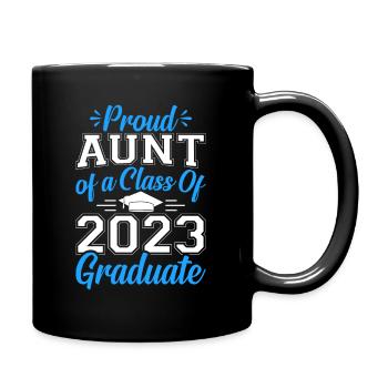 Stolze Tante Absolventen 2023 Abschluss - Tasse einfarbig - Schwarz - Rechts