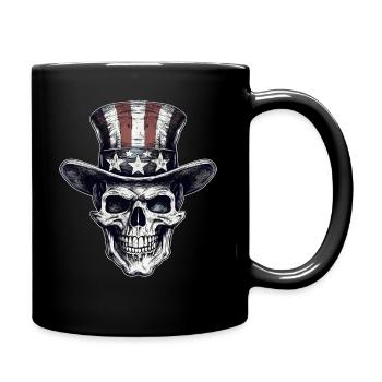 Oncle SamTotenkopf zum 4.Juli - Mug uni - noir - Droite