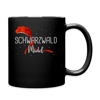 Schwarzwald Schwarzwälder Baden-Württemberg - Tasse einfarbig - Schwarz - Rechts