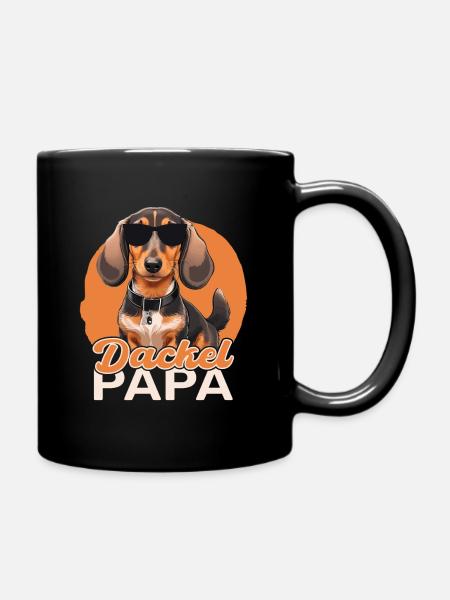Papa teckel - Mug uni - noir