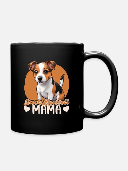 Jack Russell Maman - Mug uni - noir