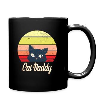 Retro Cat Dad Idée pour Cats Dad - Mug uni - noir - Droite