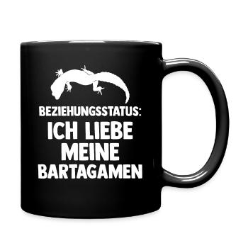 Reptilien Bartagame Bartagamen - Tasse einfarbig - Schwarz - Rechts