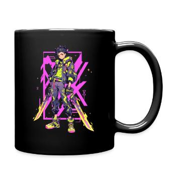 Shibuya: Cool Anime Boy avec épée japonaise - Mug uni - noir - Droite