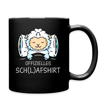 Schafe Schafherde Bauernhof Landwirt Schäfer - Tasse einfarbig - Schwarz - Rechts